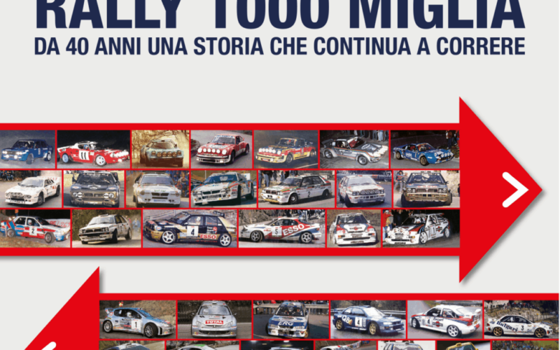 La copertina del libro dedicato al Rally 1000 Miglia