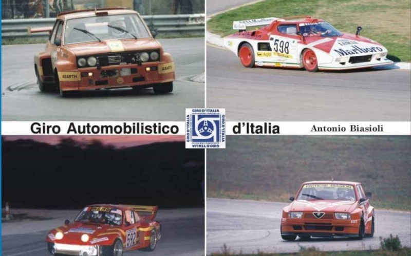 La copertina del libro di Antonio Biasioli dedicata al Giro Automobilistico d'Italia