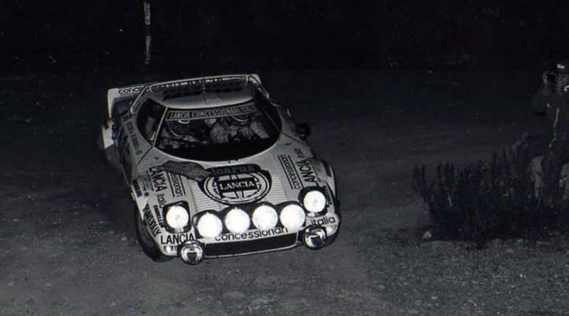 Tony Fassina con la Lancia Stratos HF