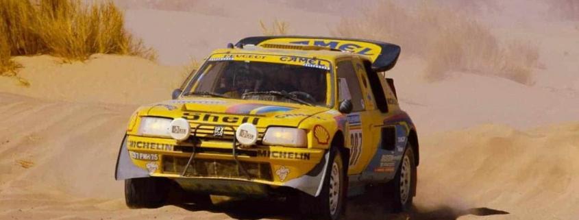 La Peugeot 205 T16 impegnata alla Dakar Rally