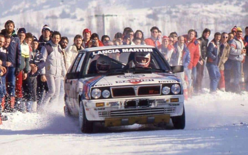Miki Biasion al Rally MonteCarlo 1987