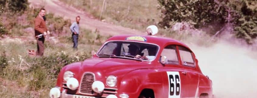 La Saab 96 al Rally Sole di Mezzanotte del 1960