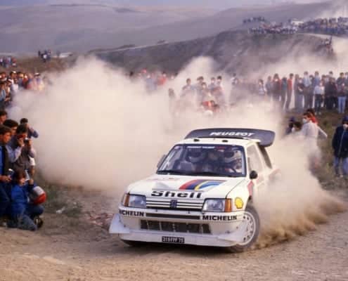 Juha Kankkunen e Juha Piironen al Rally Sanremo 1986