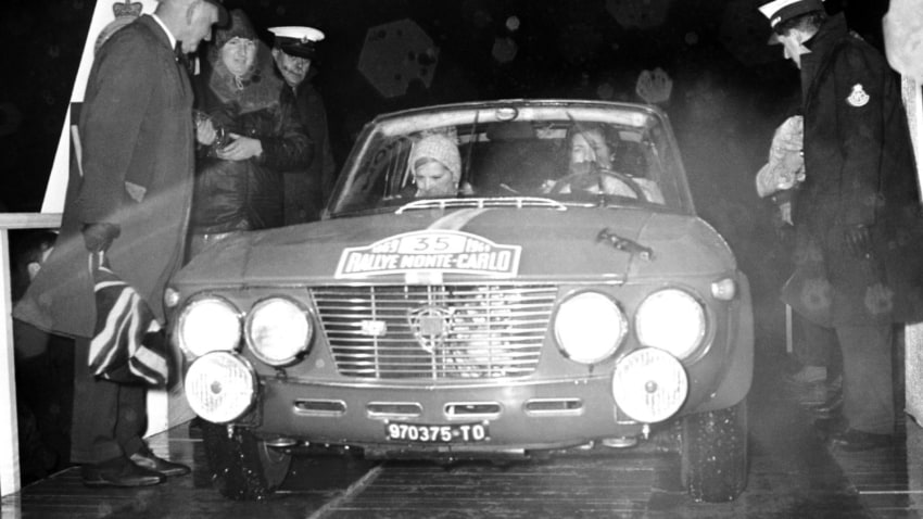 Pat Moss al Rally MonteCarlo 1969