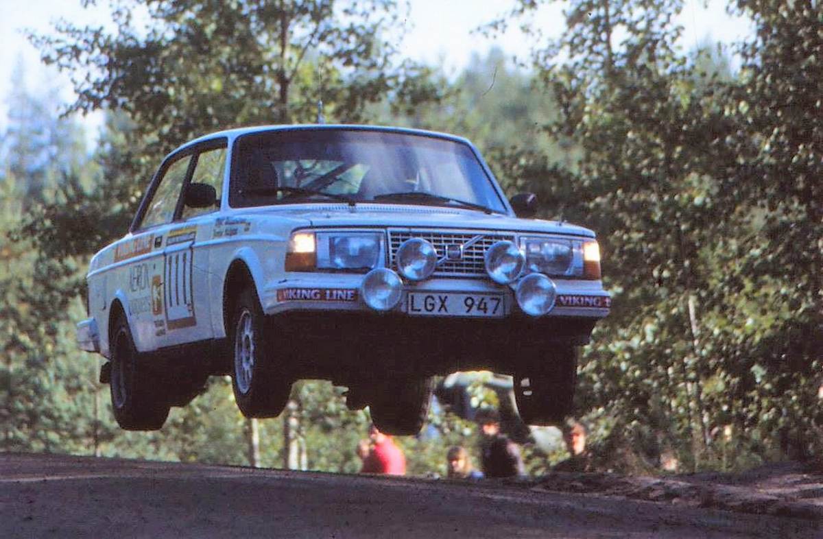 volvo 242 turbo, rally 1000 laghi 1983