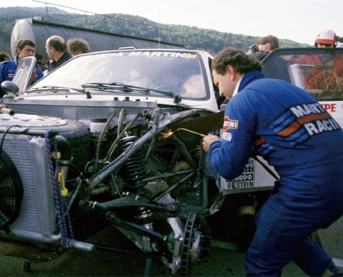 meccanici lancia, montecarlo 1986