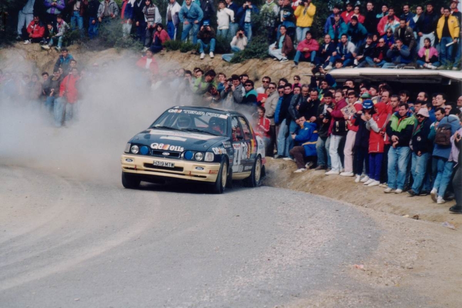 francois delecour rally di catalogna 1991 foto espinya