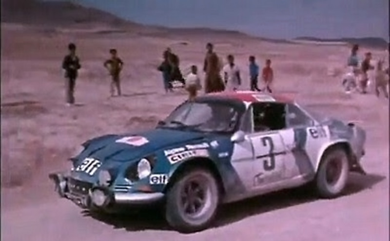 alpine al rally del marocco 1973
