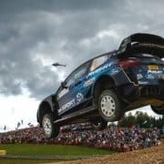 Elfyn Evans al Rally Estonia con la Ford Fiesta WRC Plus