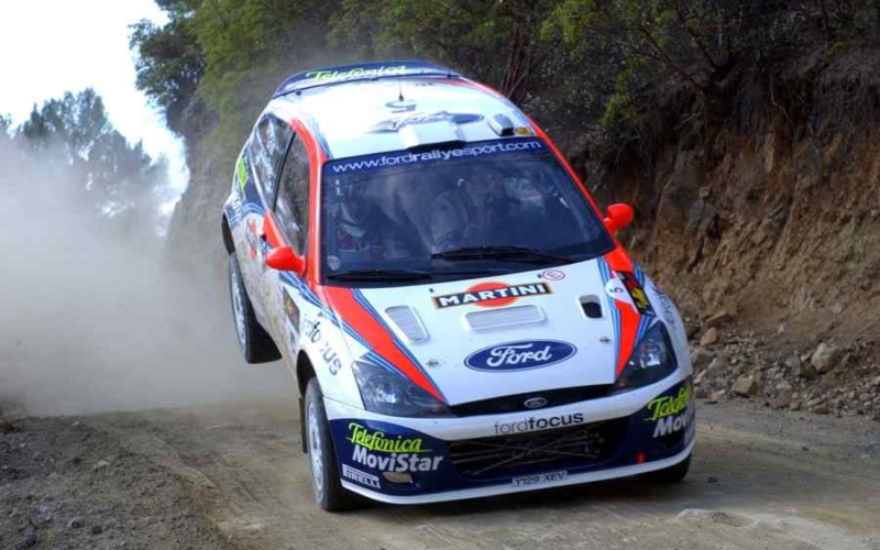 La prima versione di Ford Focus WRC evoluta fino al 2002