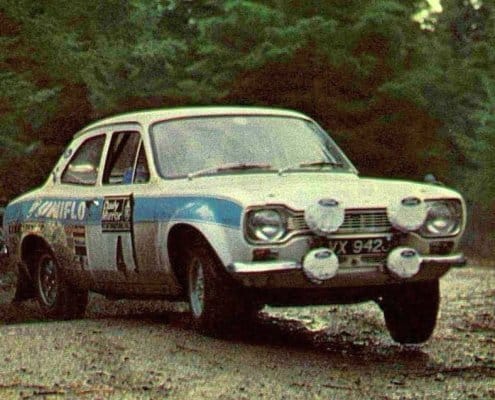La Ford Escort MK1 al Rally del Galles 1972
