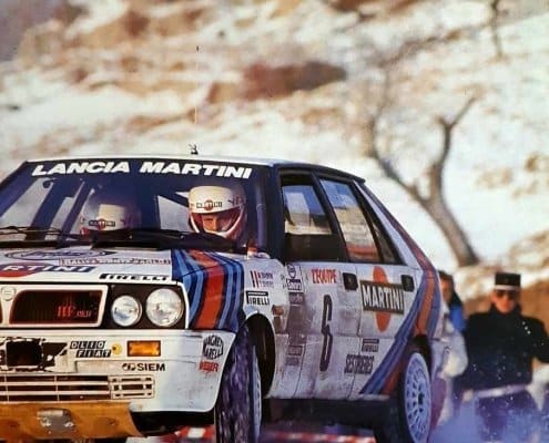La Lancia Delta HF 4WD al Rally di MonteCarlo 1987
