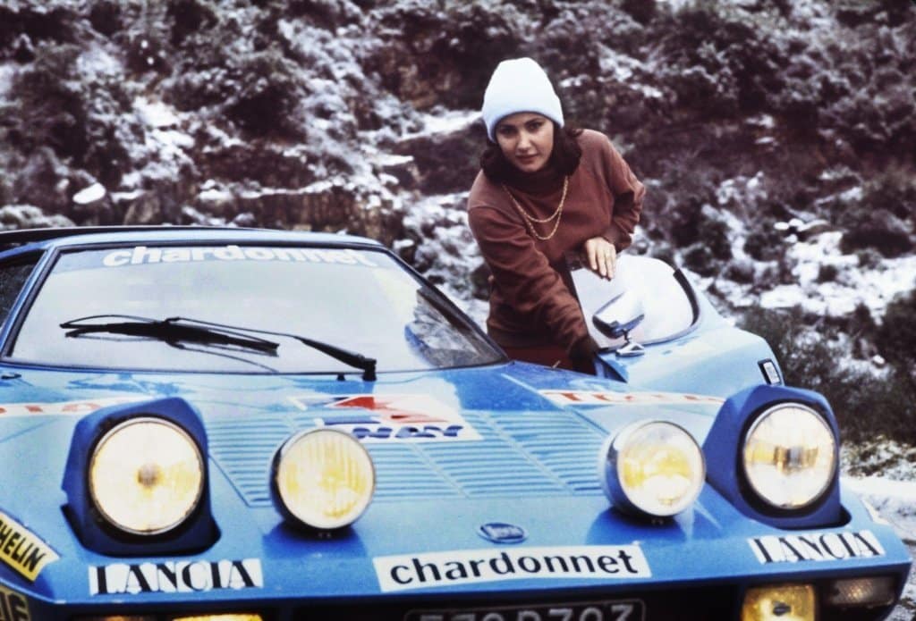 Michèle Mouton con la Lancia Stratos Chardonnet