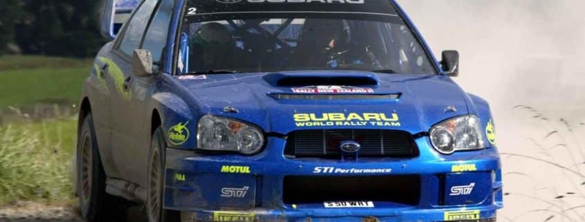 Petter Solberg e la Subaru Impreza WRC03 in Nuova Zelanda