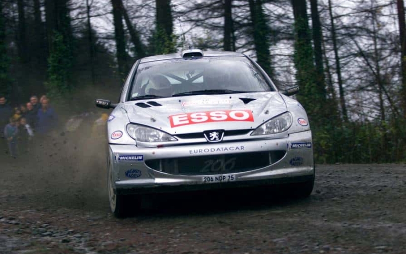 Marcus Gronholm con la Peugeot 206 WRC