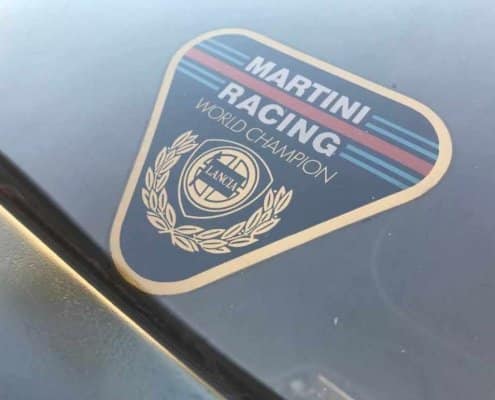 Il logo Lancia-Martini che campeggia sulla Delta S4 Stradale